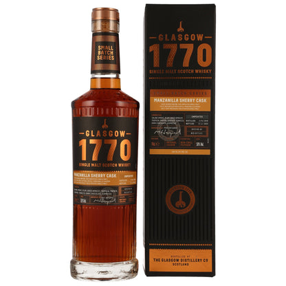 1770 Glasgow | 5 Jahre | 2018/2023 | Manzanilla Cask #8/218 | 59%GET A BOTTLE