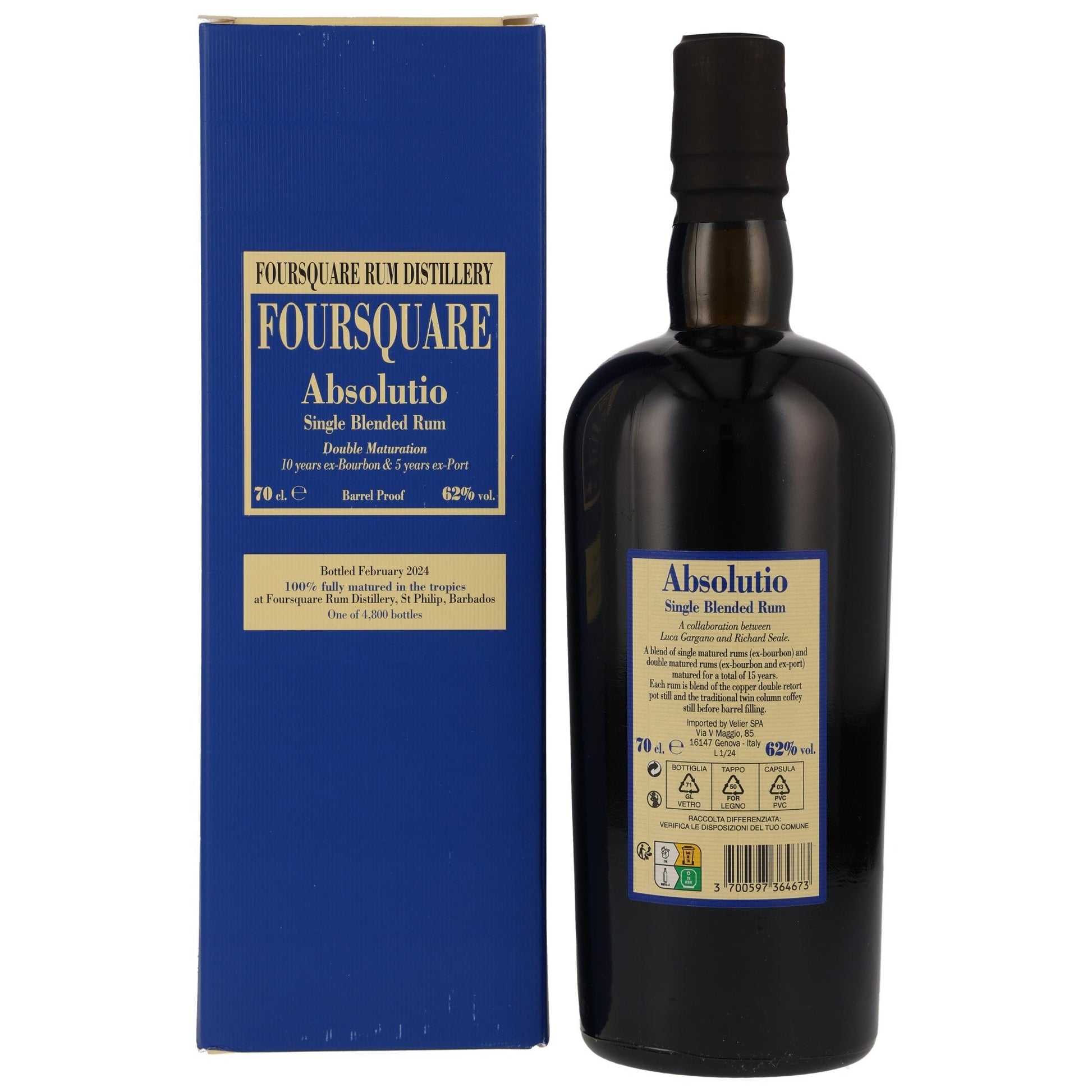 Foursquare Absolutio Single Blended Rum 2024 | 15 Years | 62%GET A BOTTLE