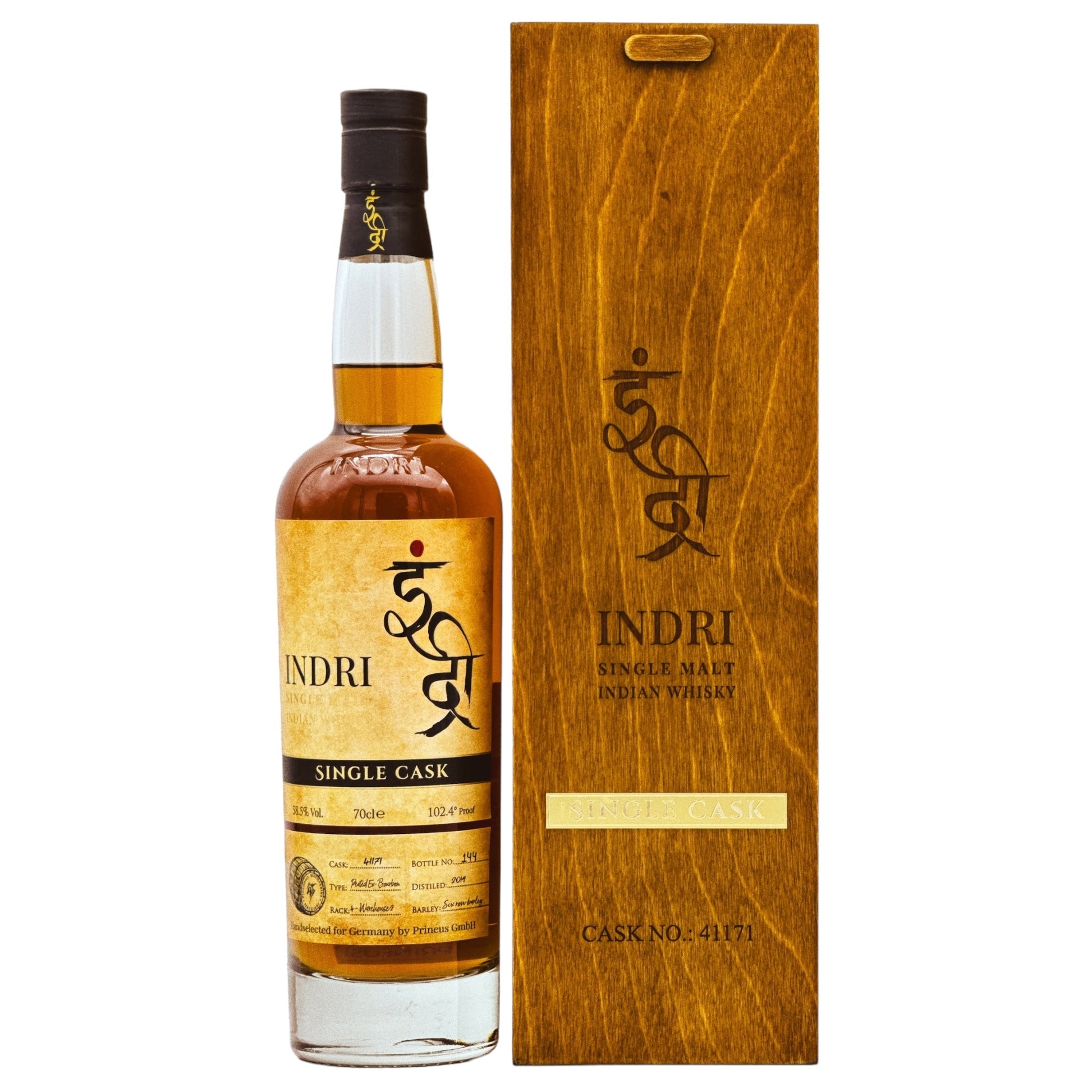 Indri | Single Cask Peated Bourbon #41171 | 5 Jahre | Indian Whisky | 58,5%GET A BOTTLE