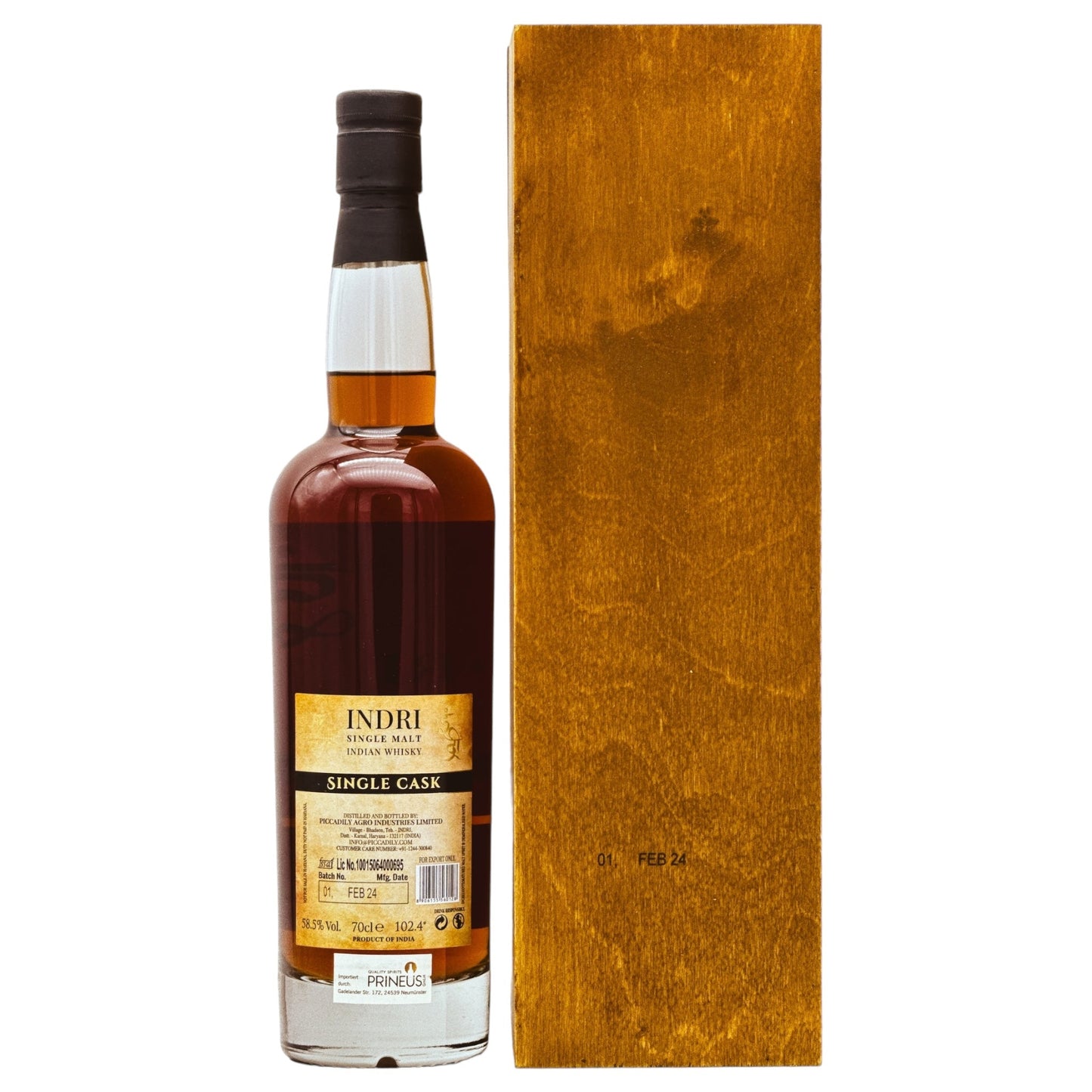 Indri | Single Cask Wine #226 | 7 Jahre | Indian Whisky | 58,5%GET A BOTTLE