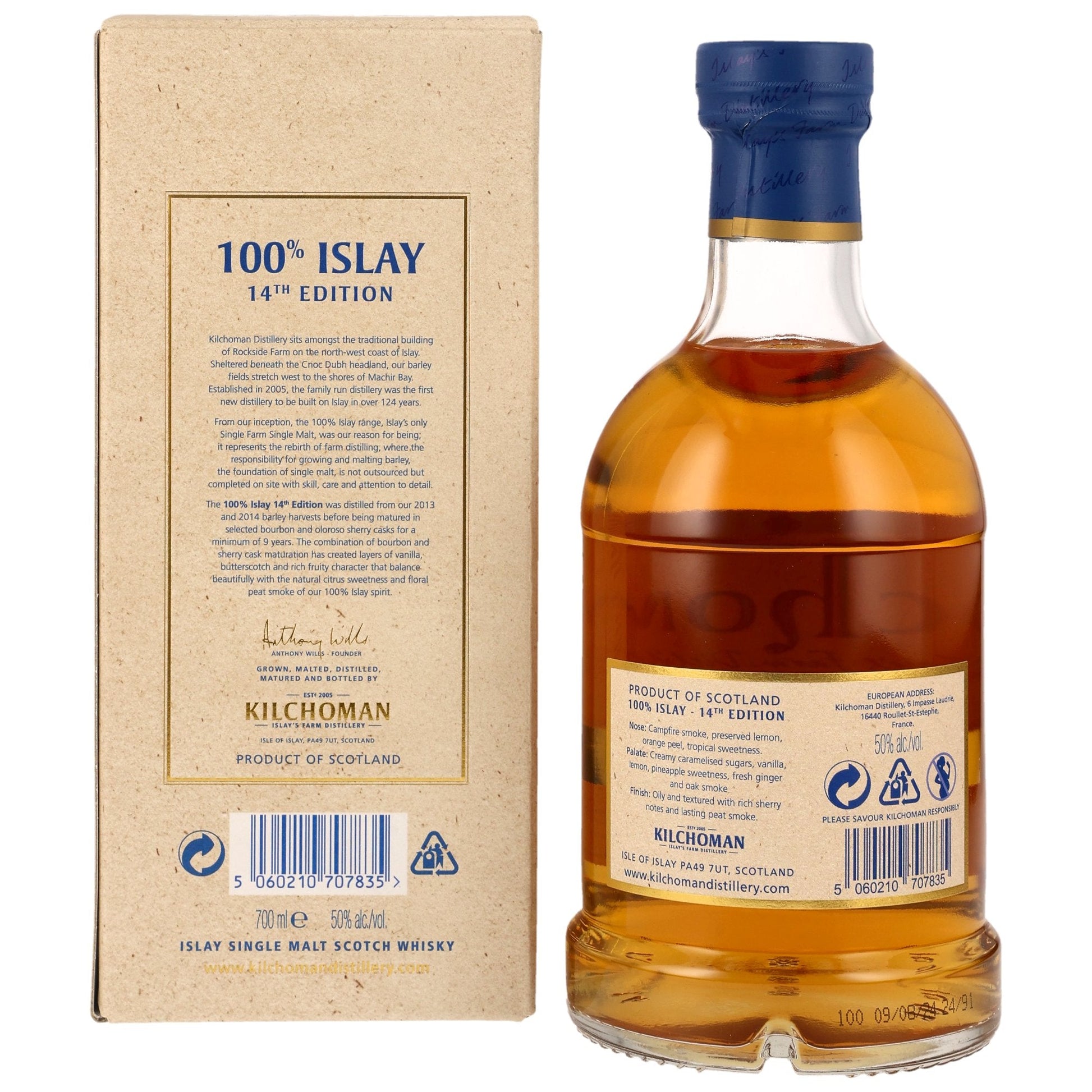 Kilchoman | 100% Islay | The 14th Edition | Bourbon & Sherry Casks | 50%GET A BOTTLE