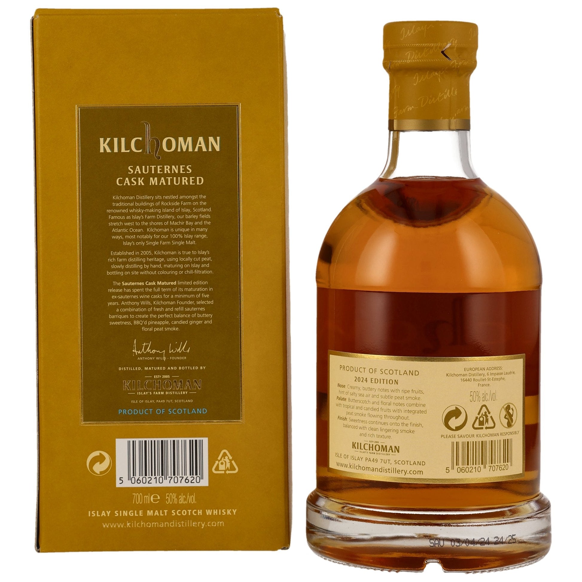 Kilchoman | Sauternes Cask Matured 2024 | Limited Edition | 50%GET A BOTTLE