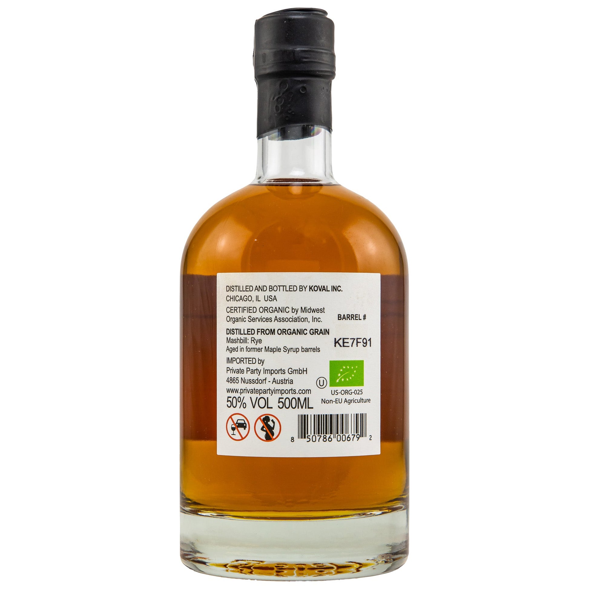 Koval | Single Barrel Rye Whiskey | Maple Syrup Finish | 0,5l | 50%GET A BOTTLE