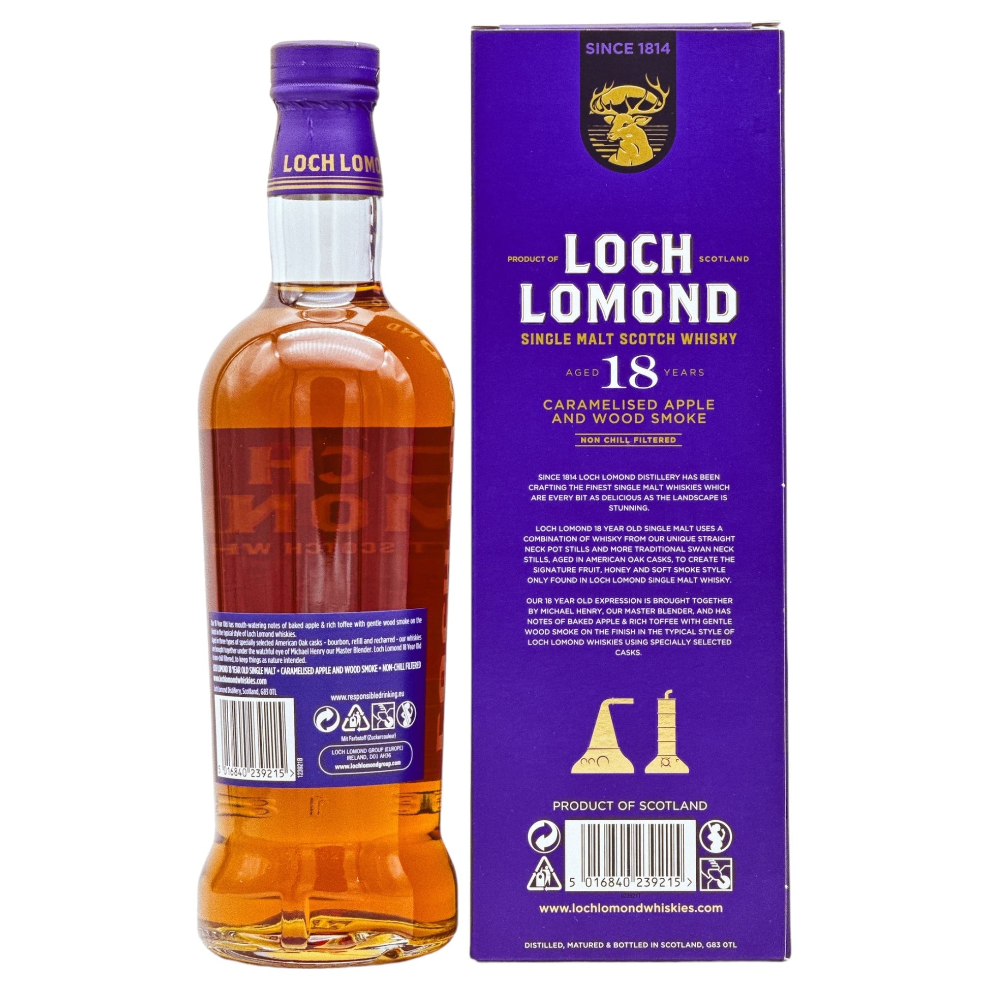 Loch Lomond | 18 Jahre | Caramelised Apple and Wood Smoke | 46%GET A BOTTLE