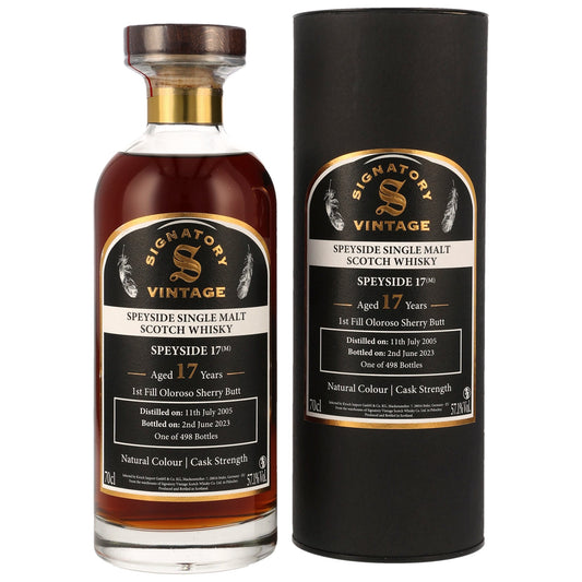 Speyside (M) | 17 Jahre | Signatory Vintage Ibisco Decanter | Cask Strength | 57,1%GET A BOTTLE