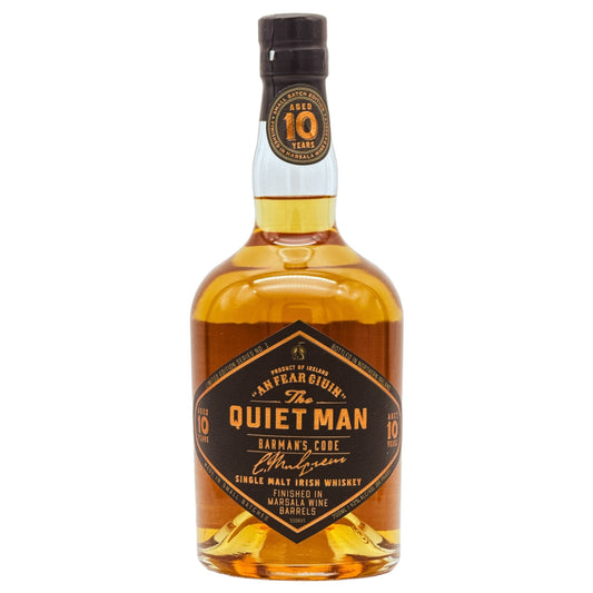 The Quiet Man | Barman's Code | Marsala Finish | 10 Jahre | Single Malt Irish Whiskey | 43%GET A BOTTLE