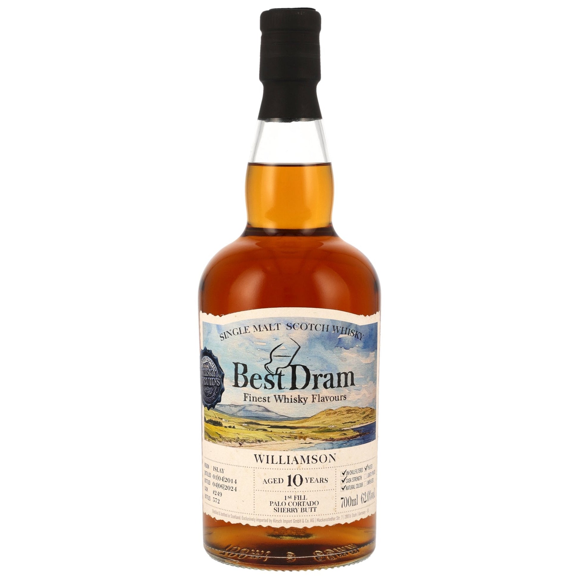 Williamson | Best Dram | 10 Jahre | 2014/2024 | Palo Cortado #249 | 62%GET A BOTTLE