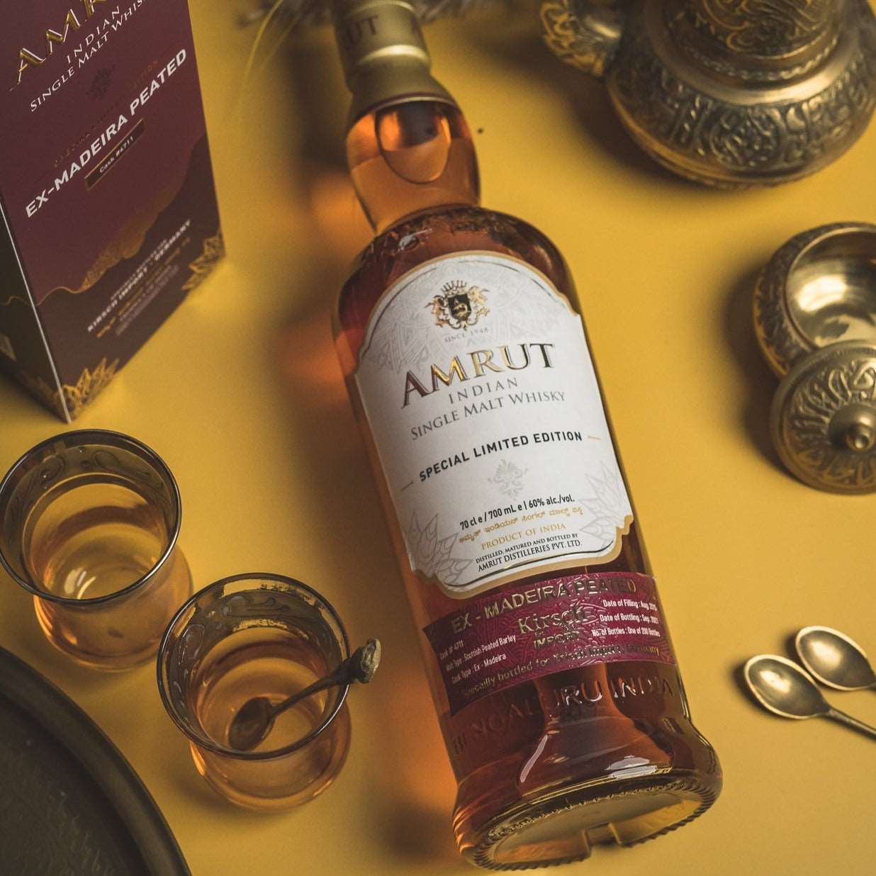 Amrut | 6 Jahre | 2015/2021 | Ex-Madeira Peated Cask #4711 | Indian Whisky | 0,7l | 60%GET A BOTTLE