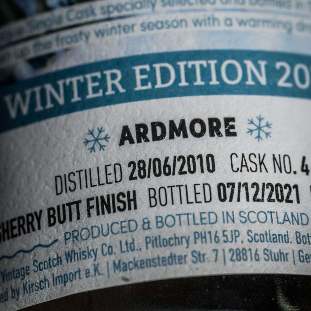 Ardmore | 11 Jahre | 2010/2021 | Winter Edition 2021 | Single Cask Seasons | Cask #4 | 0,7l | 60,4%GET A BOTTLE
