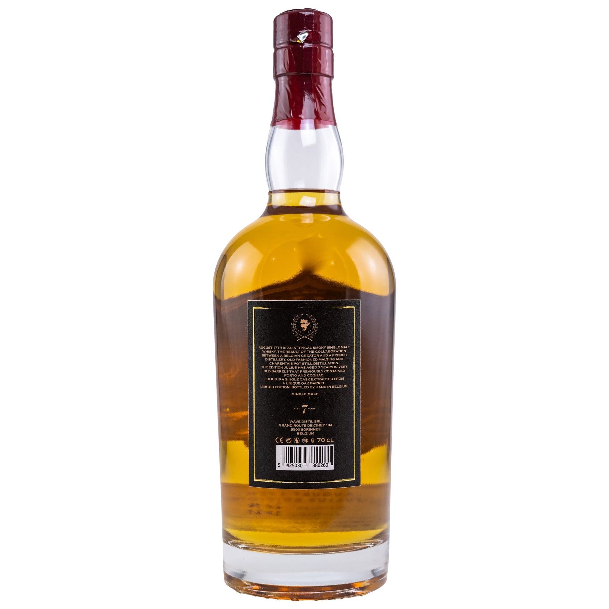 August 17th | Julius | 7 Jahre | 2014/2021 | Single Malt Belgian Whisky | 0,7l | 52%GET A BOTTLE