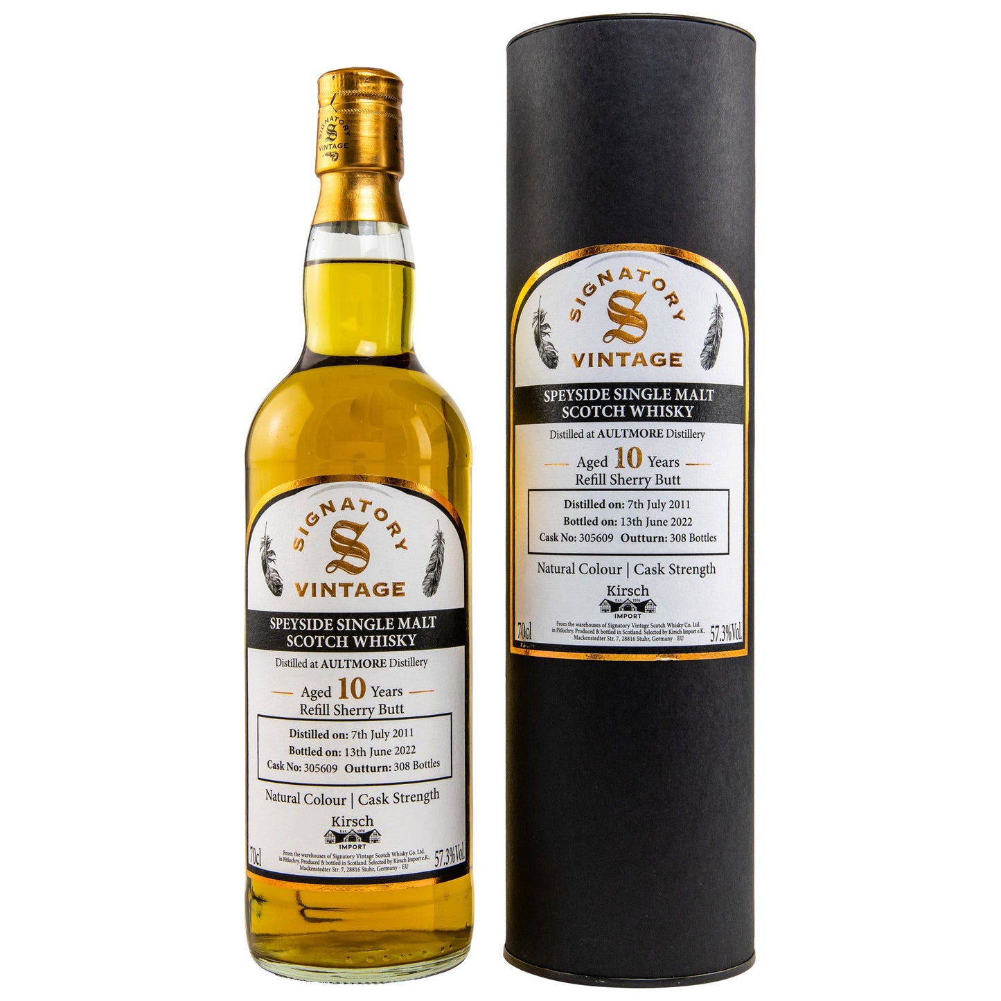 Aultmore | 10 Jahre | 2011/2022 | Signatory Vintage | Sherry #305609 | 57,3%GET A BOTTLE