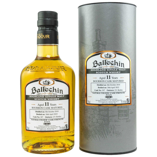 Ballechin | 11 Jahre | 2010/2022 | Heavily Peated | Bourbon Cask #307 | 0,7l | 57,1%GET A BOTTLE