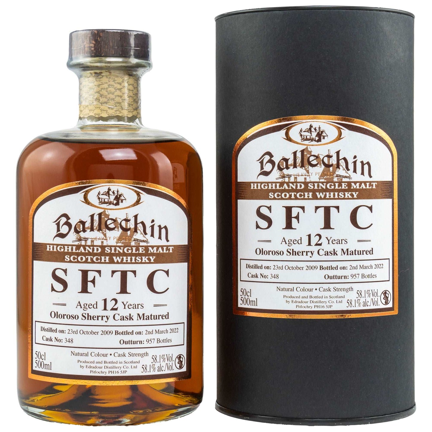 Ballechin | 12 Jahre | 2009/2022 | Straight from the Cask | Oloroso Sherry Cask #348 | 0,5l | 58,1%GET A BOTTLE