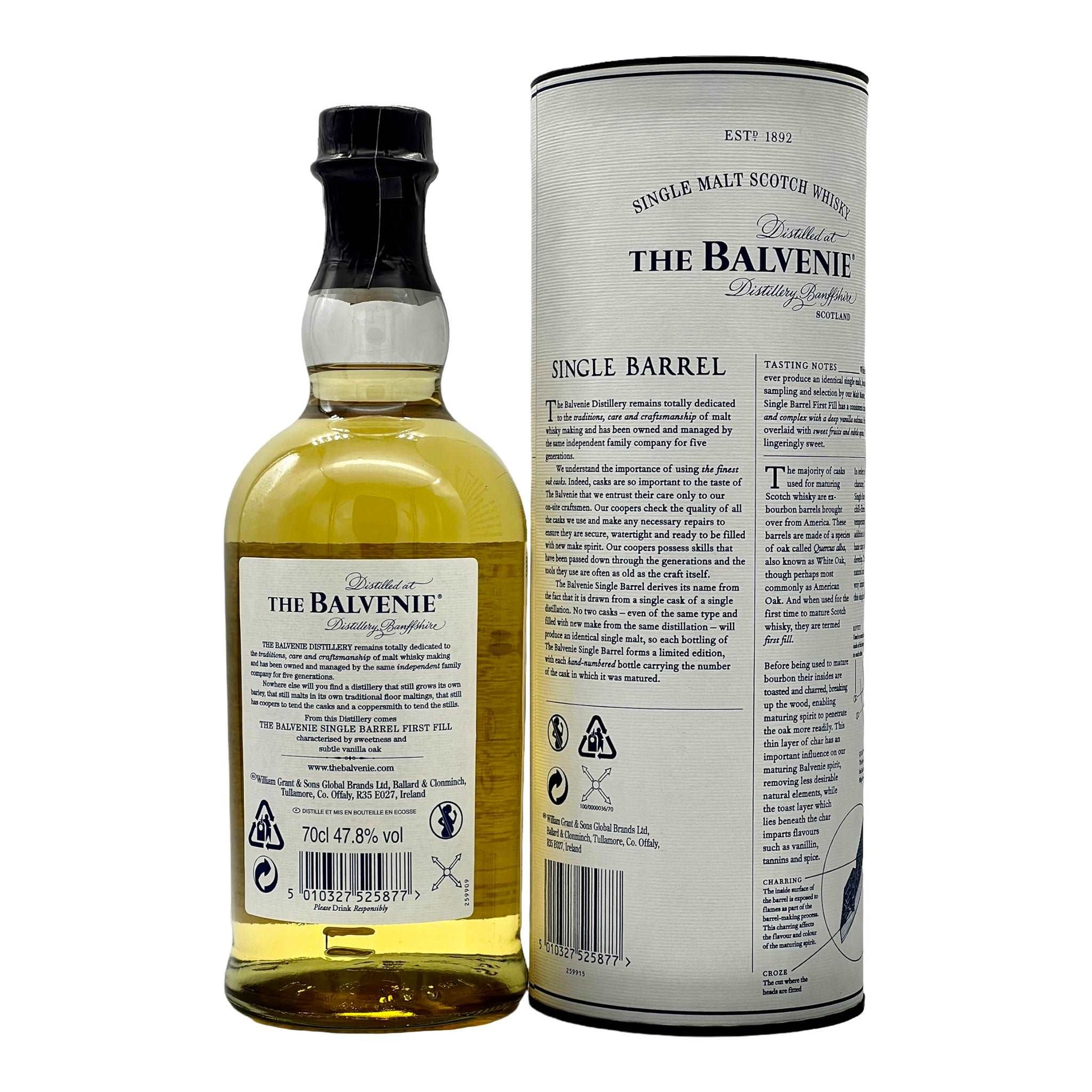 Balvenie | 12 Jahre | Single Barrel #451 | First Fill | 0,7l | 47,8%GET A BOTTLE