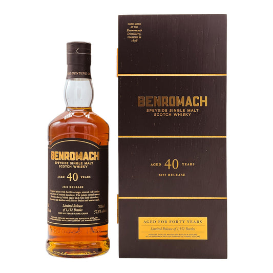 Benromach | 40 Jahre | 2022 Limited Release | Cask Strength | 0,7l | 57,6%GET A BOTTLE