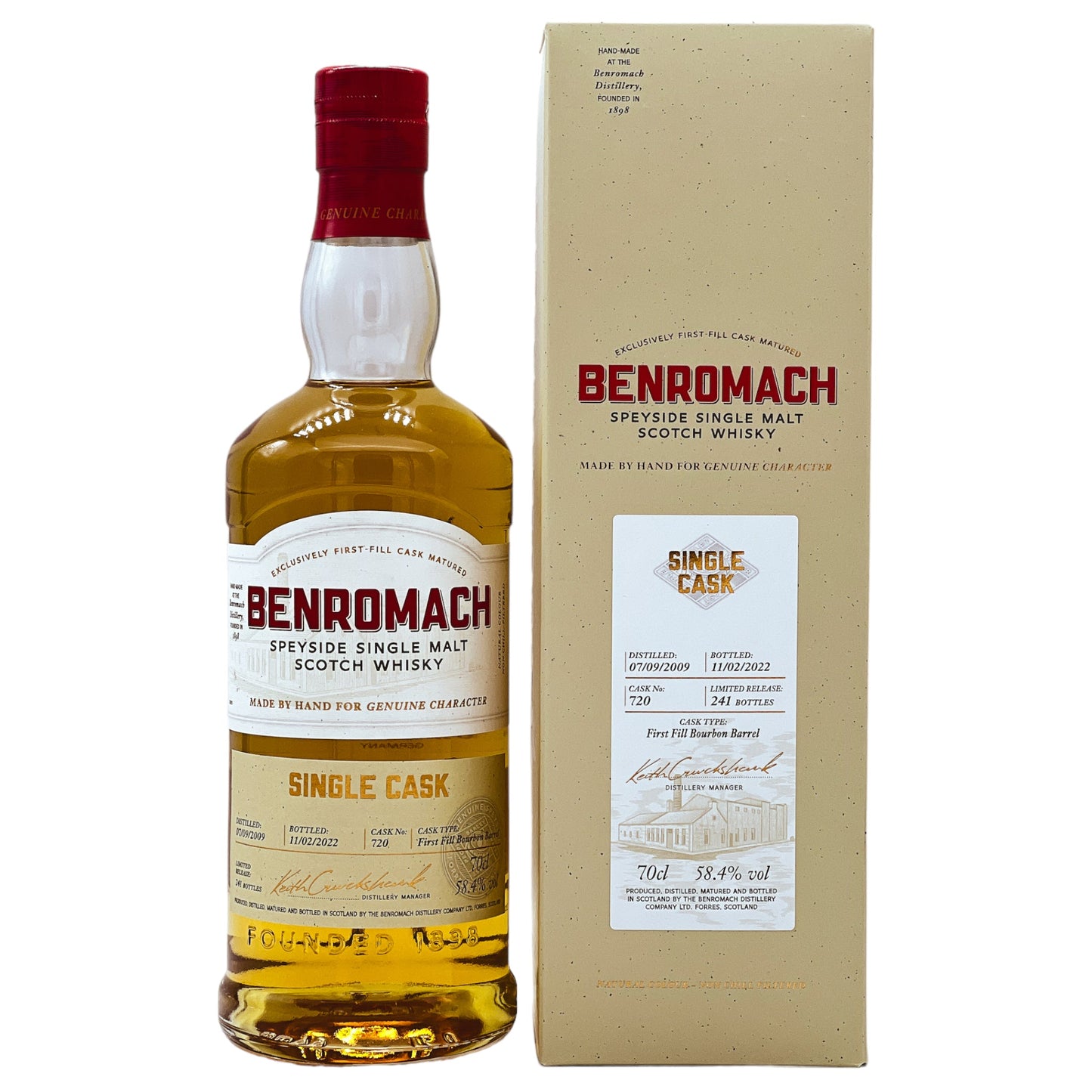 Benromach | Bourbon Barrel Single Cask #720 | 2009/2022 | 58,4%GET A BOTTLE