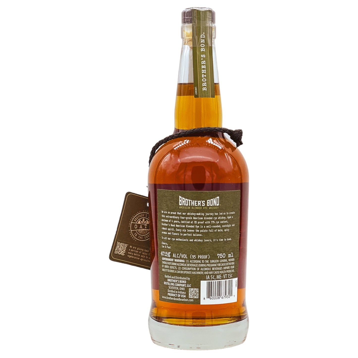 Brother’s Bond | American Blended Rye Whiskey | 0,75l | 47,5%GET A BOTTLE