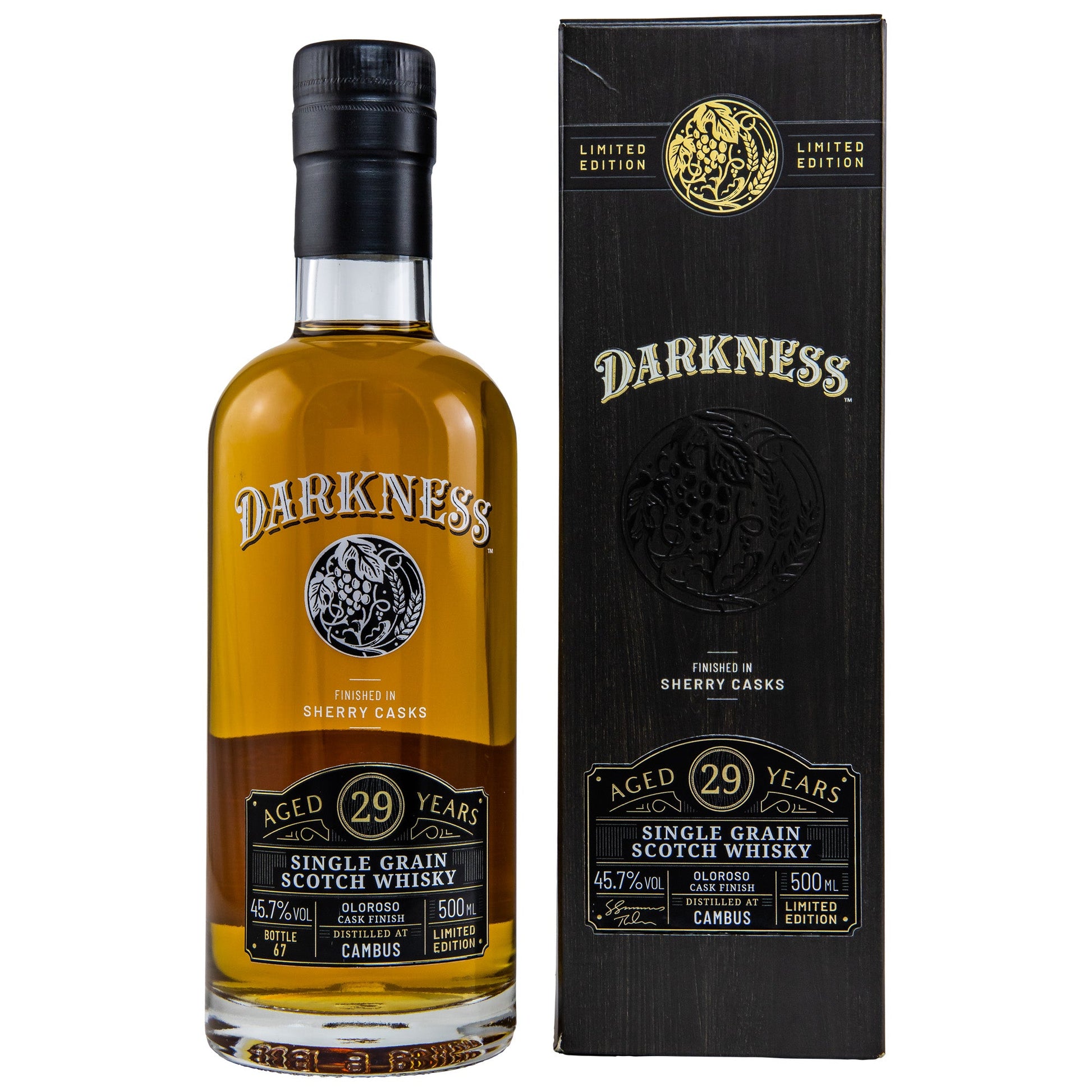 Cambus | 29 Jahre | Darkness | Oloroso Cask Finish | Single Grain Scotch Whisky | 0,5l | 45,7%GET A BOTTLE