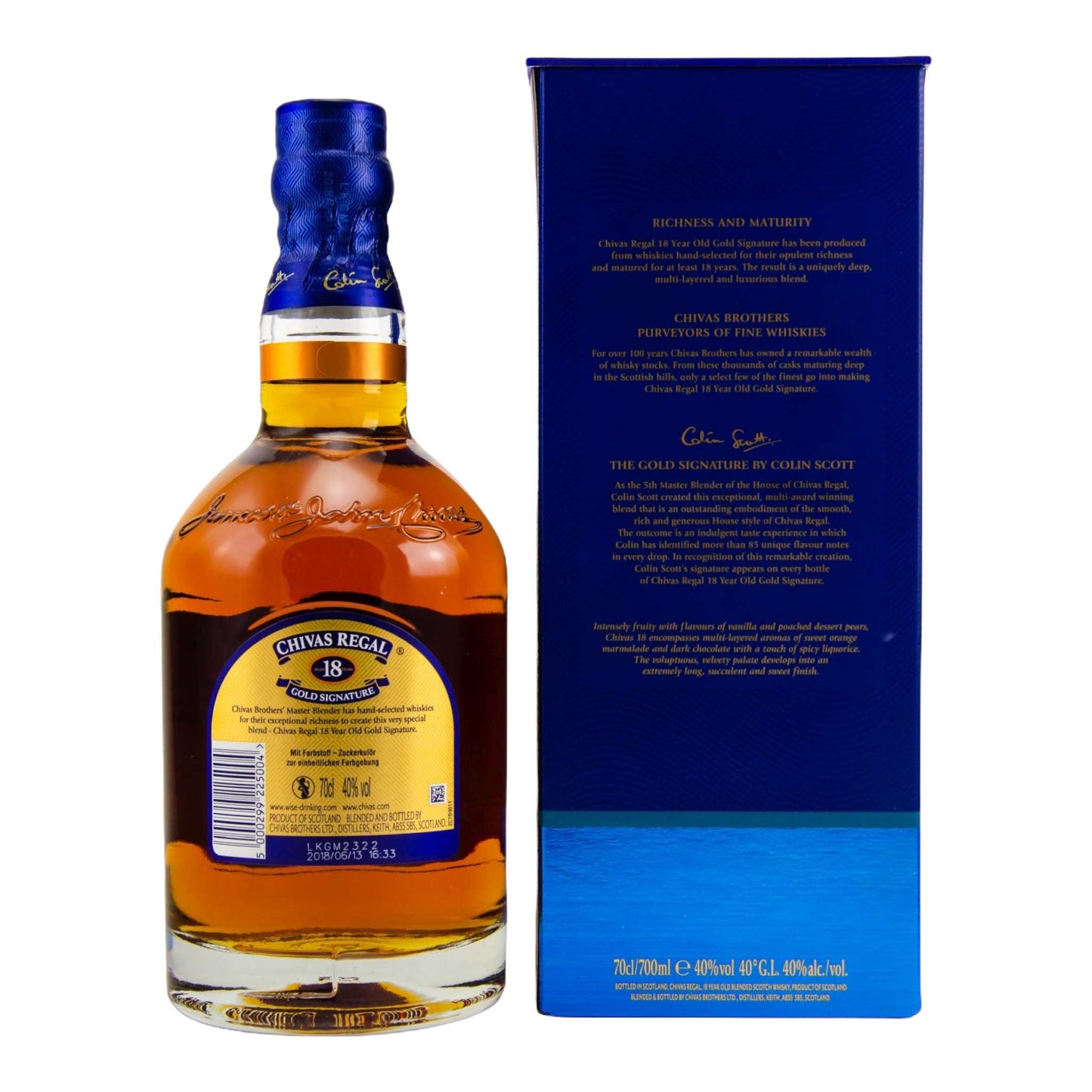 Chivas Regal | 18 Jahre | Gold Signature | Blended Scotch Whisky | 0,7l | 40%GET A BOTTLE