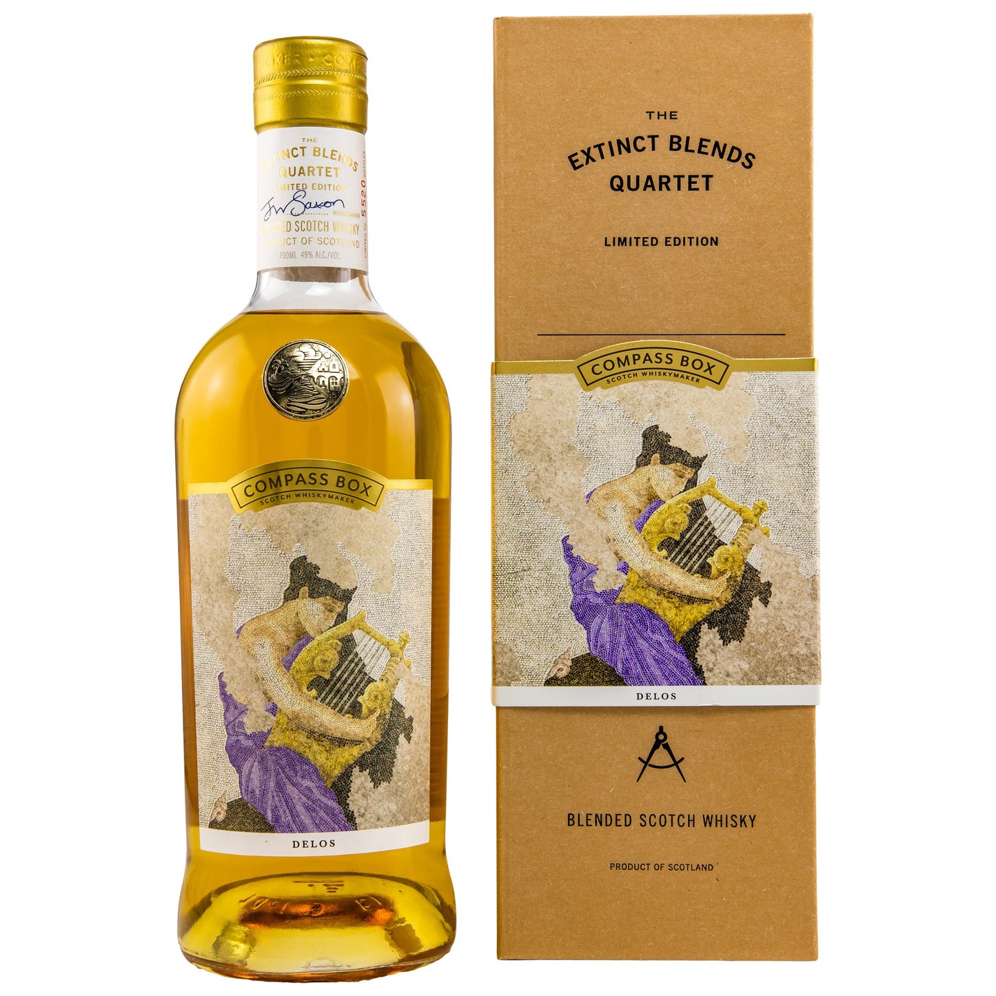 Compass Box | Delos | The Extinct Blends Quartet | Blended Scotch Whisky | 0,7l | 49%GET A BOTTLE