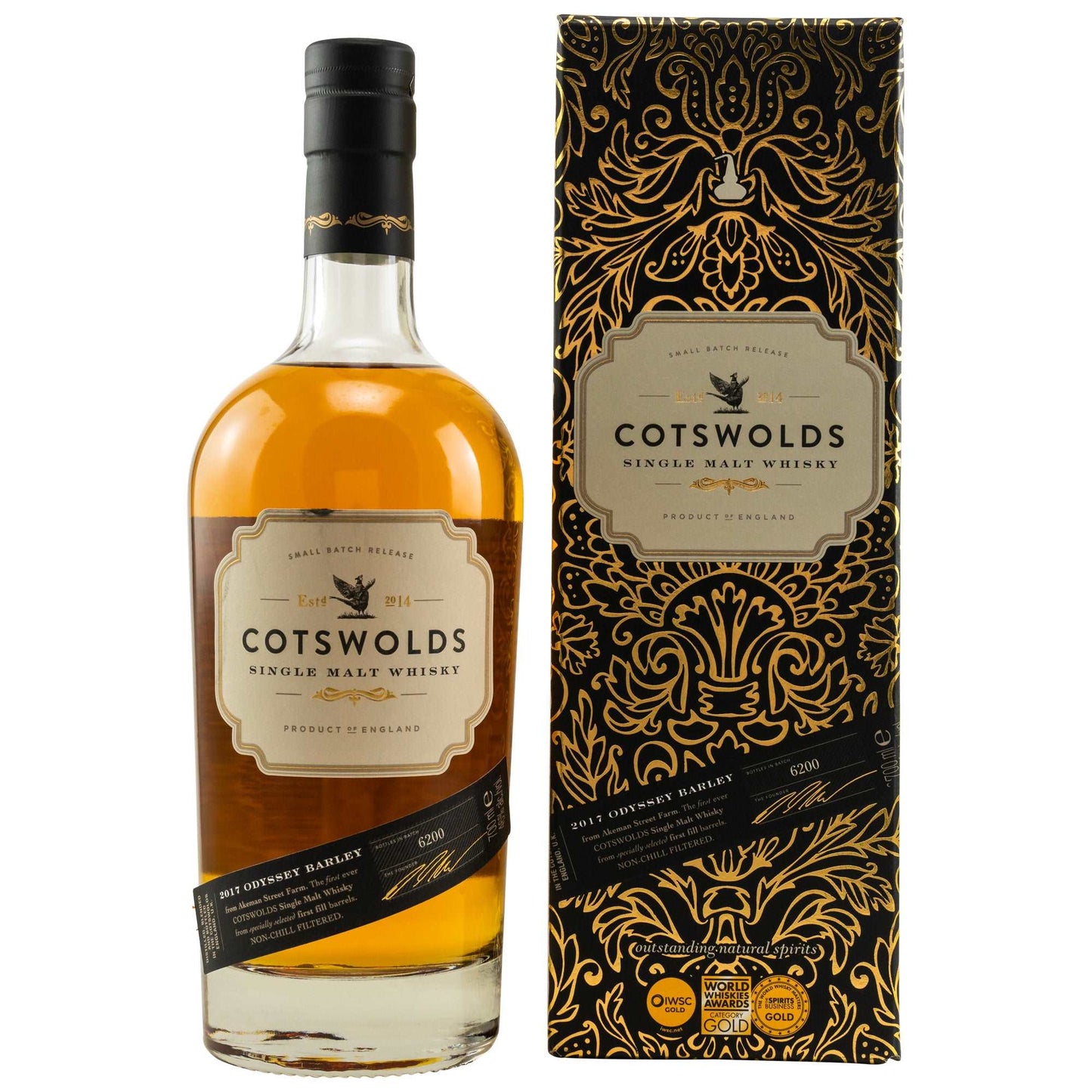 Cotswolds | 2017 Odyssey Barley | Single Malt English Whisky | 0,7l | 46%GET A BOTTLE
