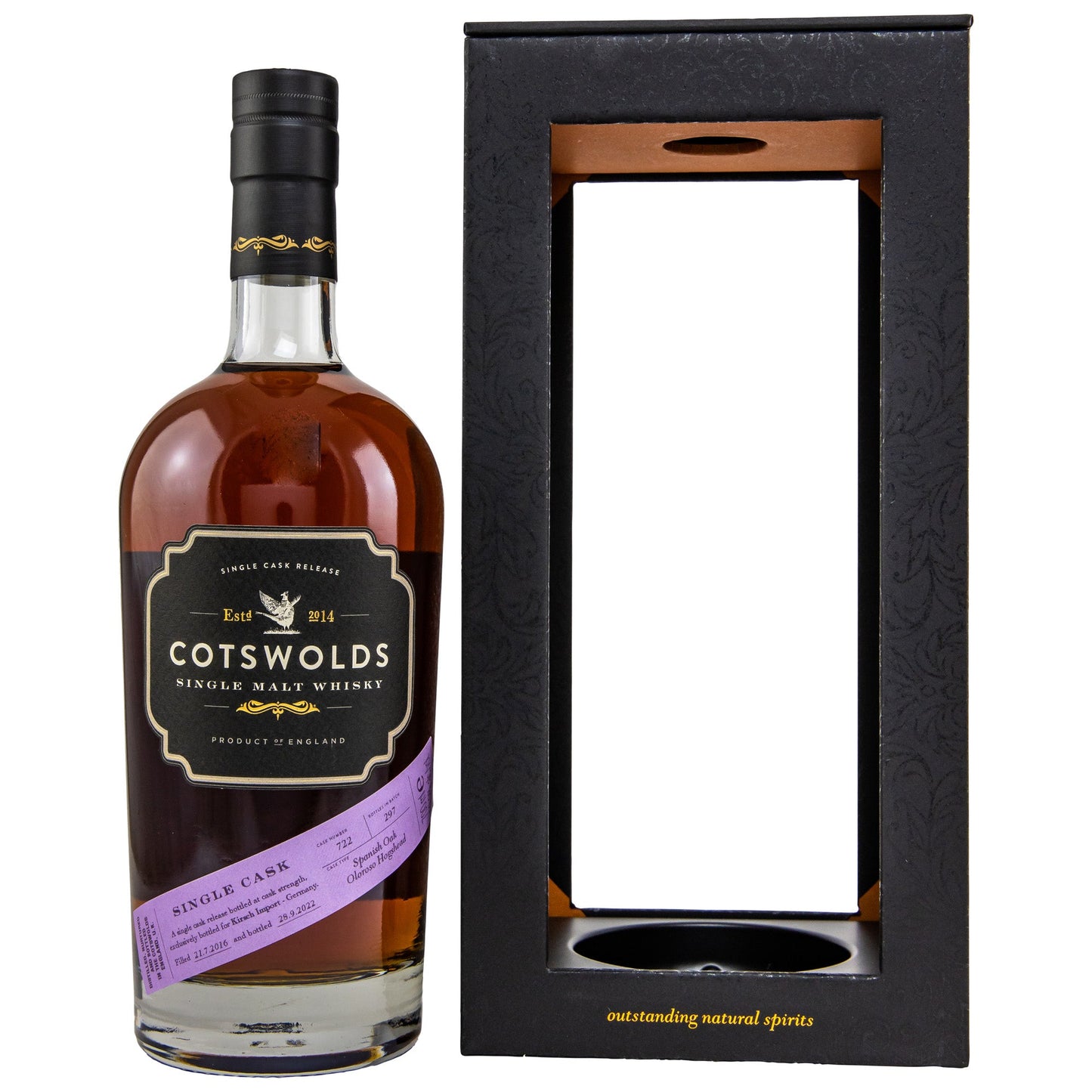 Cotswolds | 6 Jahre | 2016/2022 | Oloroso Single Cask #722 | English Whisky | 0,7l | 59,9%GET A BOTTLE