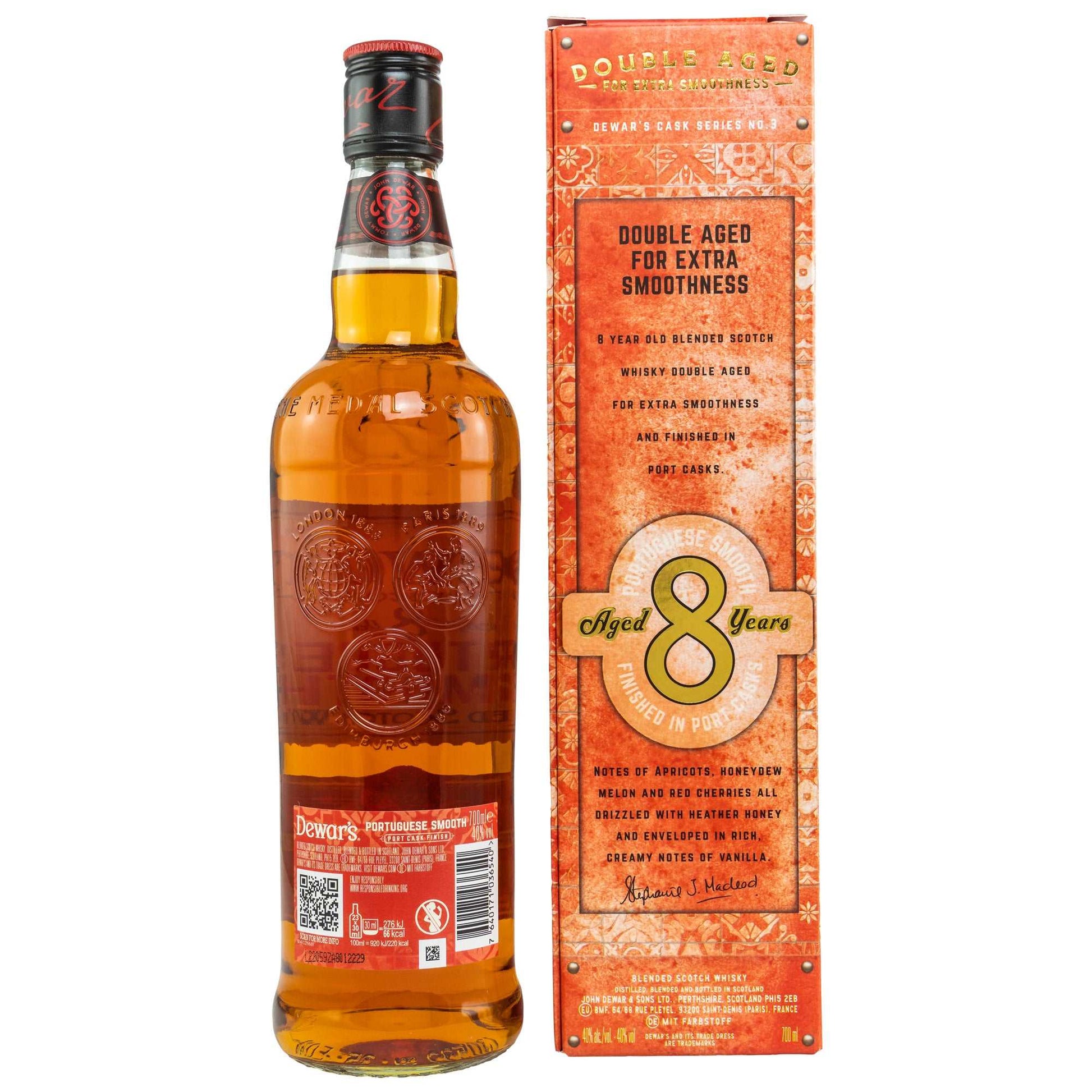 Dewar's | 8 Jahre | Portuguese Smooth | Dewar's Cask Series No.3 | Blended Scotch Whisky | 0,7l | 40%GET A BOTTLE