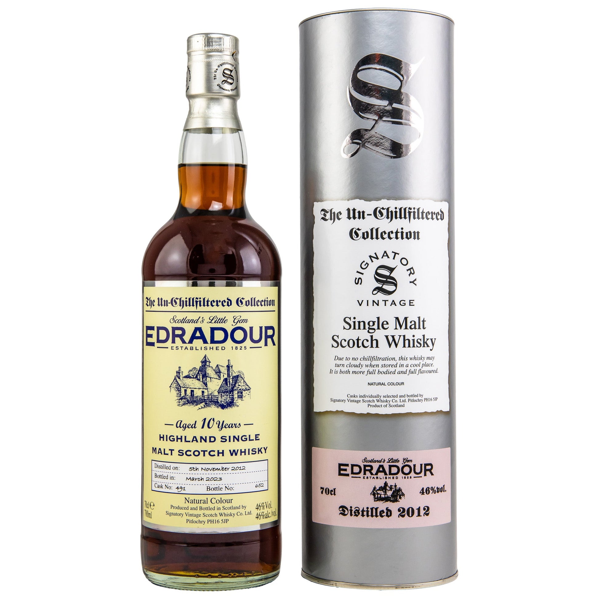 Edradour | The Un-Chillfiltered Collection | Cask #491 | 10 Jahre | 2012/2023 | 46%GET A BOTTLE