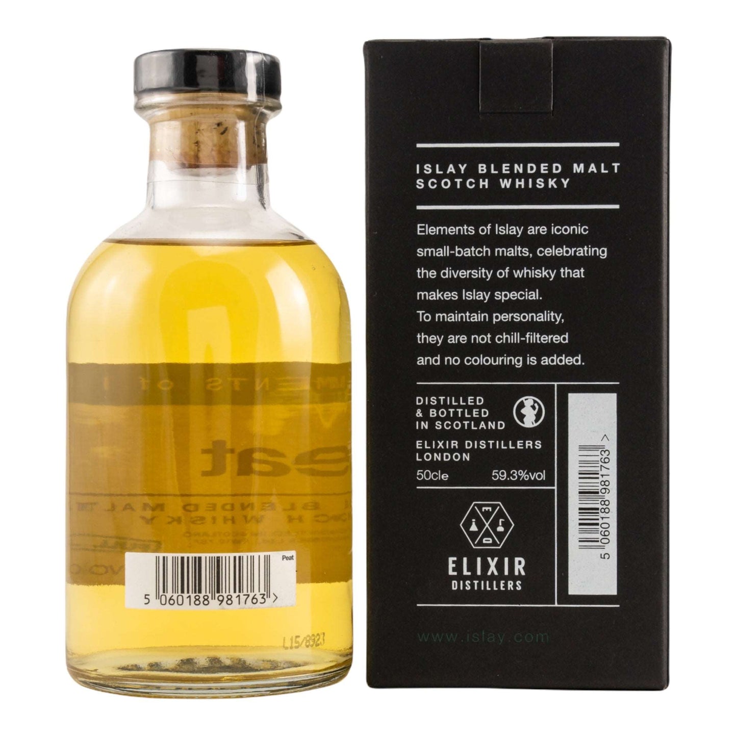 Elixir Distillers | Elements of Islay | Peat | Full Proof | 0,5l | 59,3%GET A BOTTLE