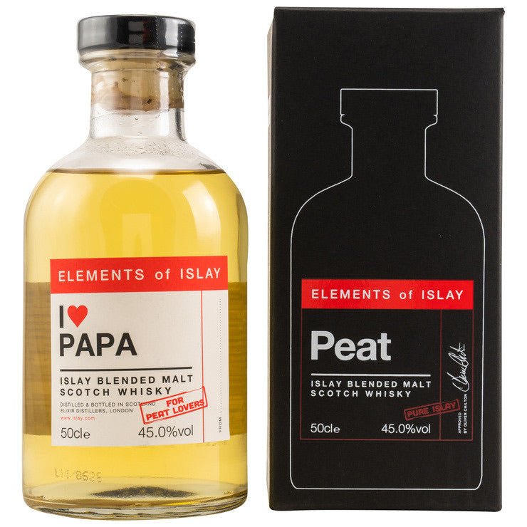 Elixir Distillers | Elements of Islay | Peat Pure Islay | I love Papa | 0,5l | 45%GET A BOTTLE