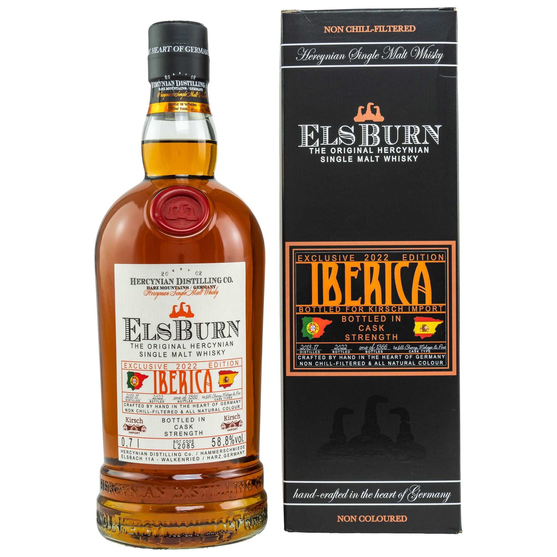 ElsBurn | Iberica | 2022 Edition | The Original Hercynian Single Malt German Whisky | 0,7l | 58,8%GET A BOTTLE