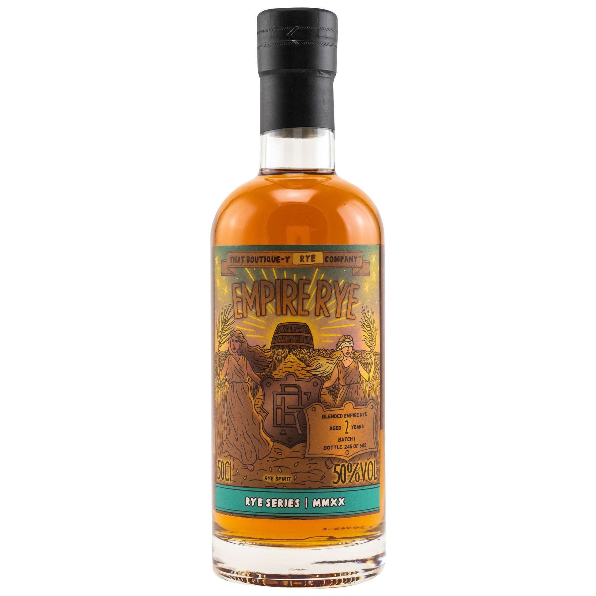 Empire Rye | 2 Jahre | Batch 1 | That Boutique-y Whisky Company | Blended Rye | 0,5l | 50%GET A BOTTLE
