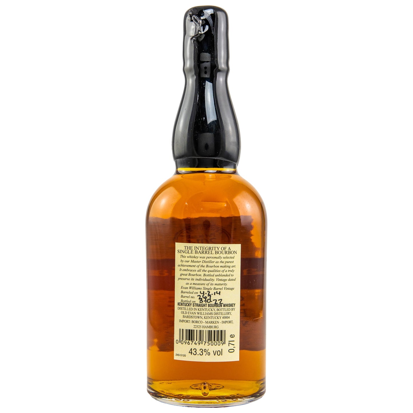 Evan Williams | 8 Jahre | 2014/2022 | Single Barrel #267 | Straight Bourbon | 0,7l | 43,3%GET A BOTTLE