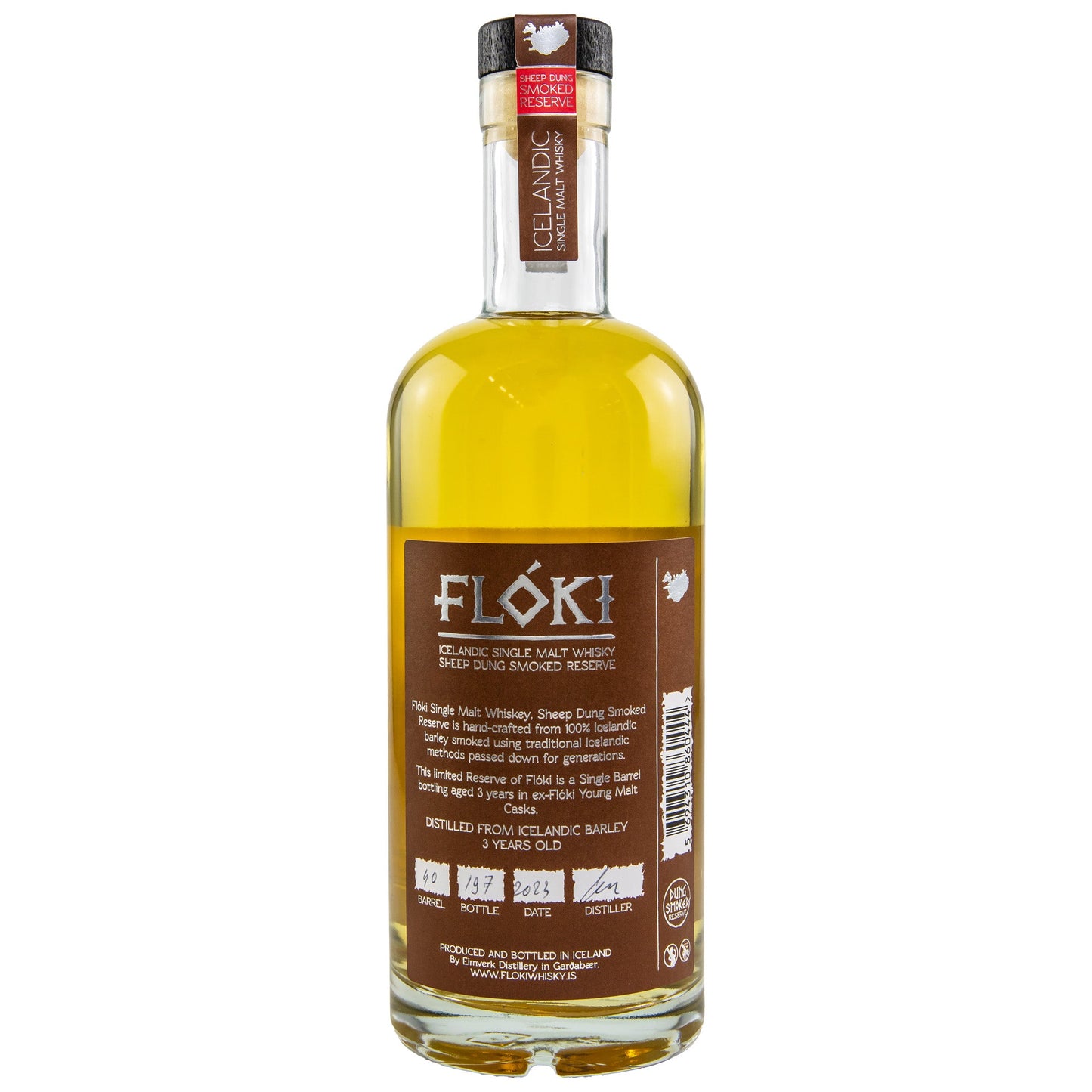 Flóki | 3 Jahre | Sheep Dung Smoked Reserve 2023 | Icelandic Whisky | 47%GET A BOTTLE