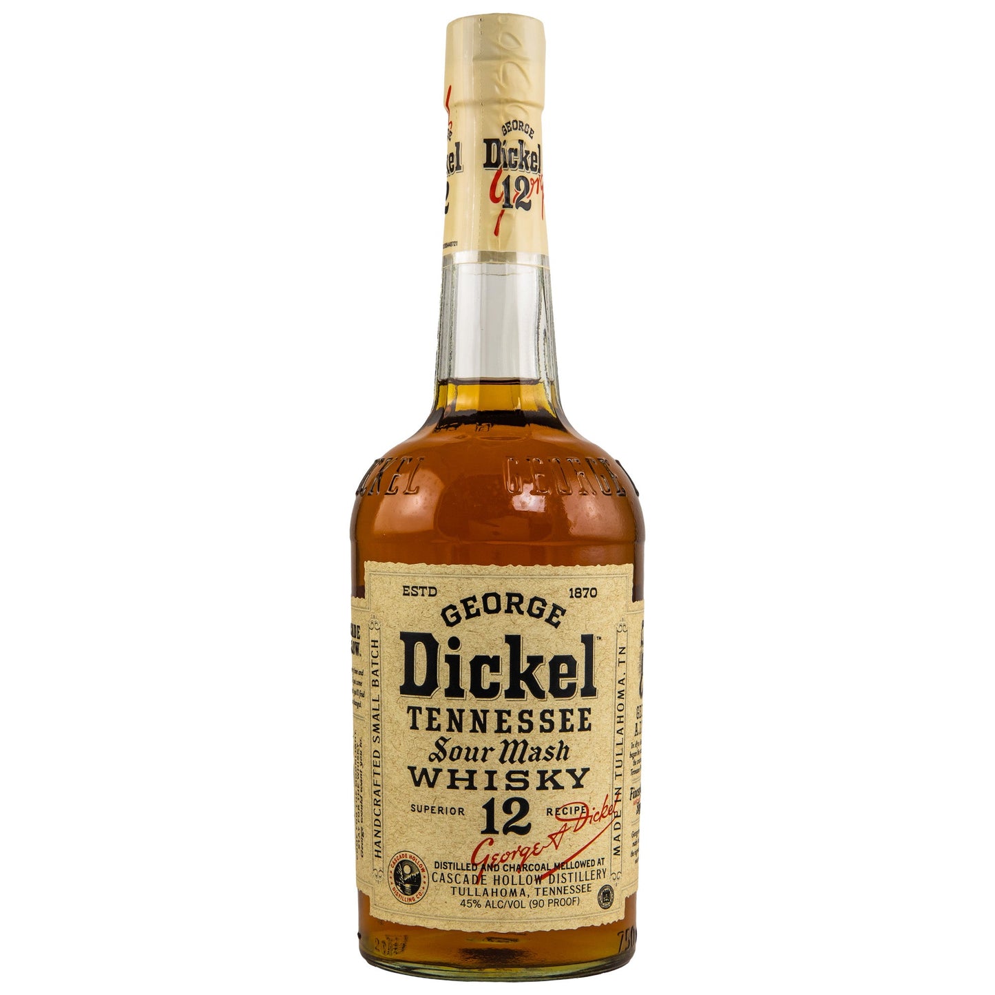 George Dickel No. 12 | Tennesse Sour Mash Whisky | 0,75l | 45%GET A BOTTLE