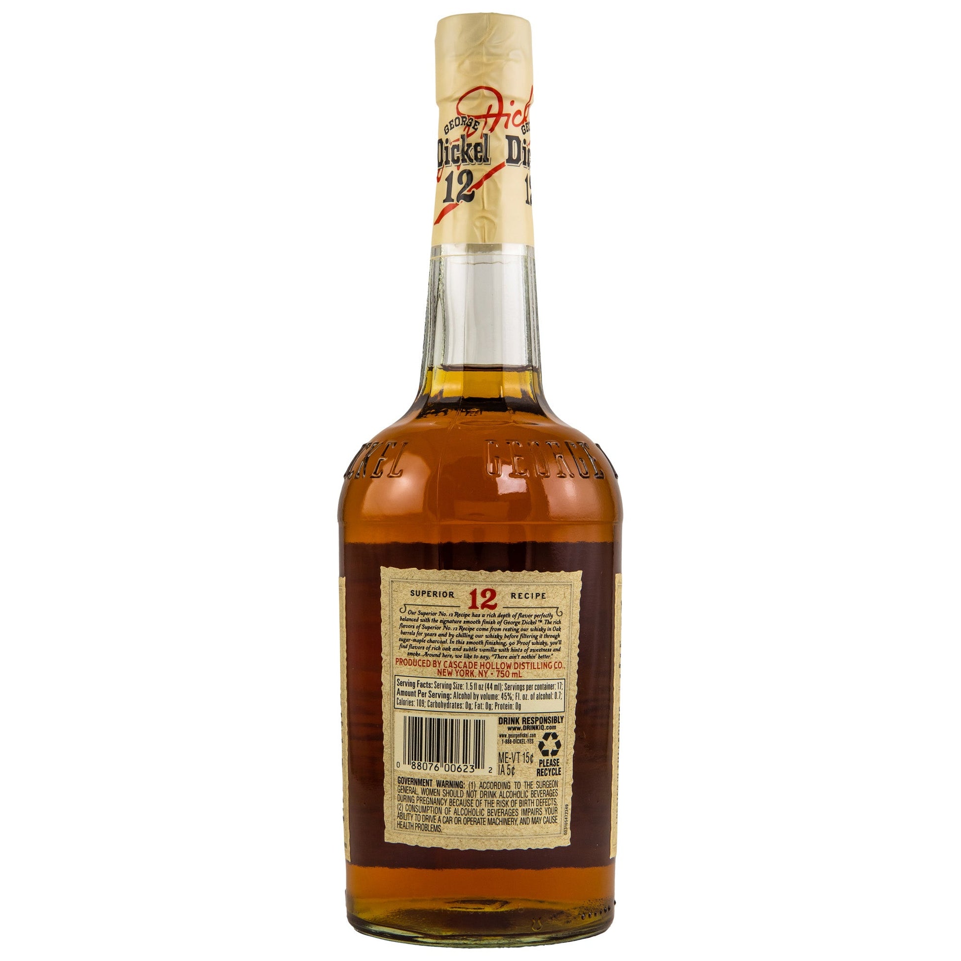 George Dickel No. 12 | Tennesse Sour Mash Whisky | 0,75l | 45%GET A BOTTLE