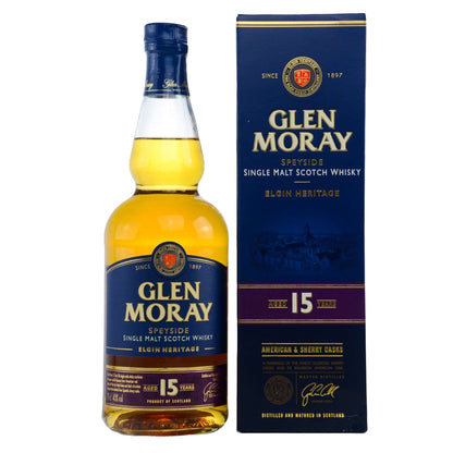 Glen Moray | 15 Jahre | Elgin Heritage | Single Malt Scotch Whisky | 0,7l | 40%-vol - GET A BOTTLE