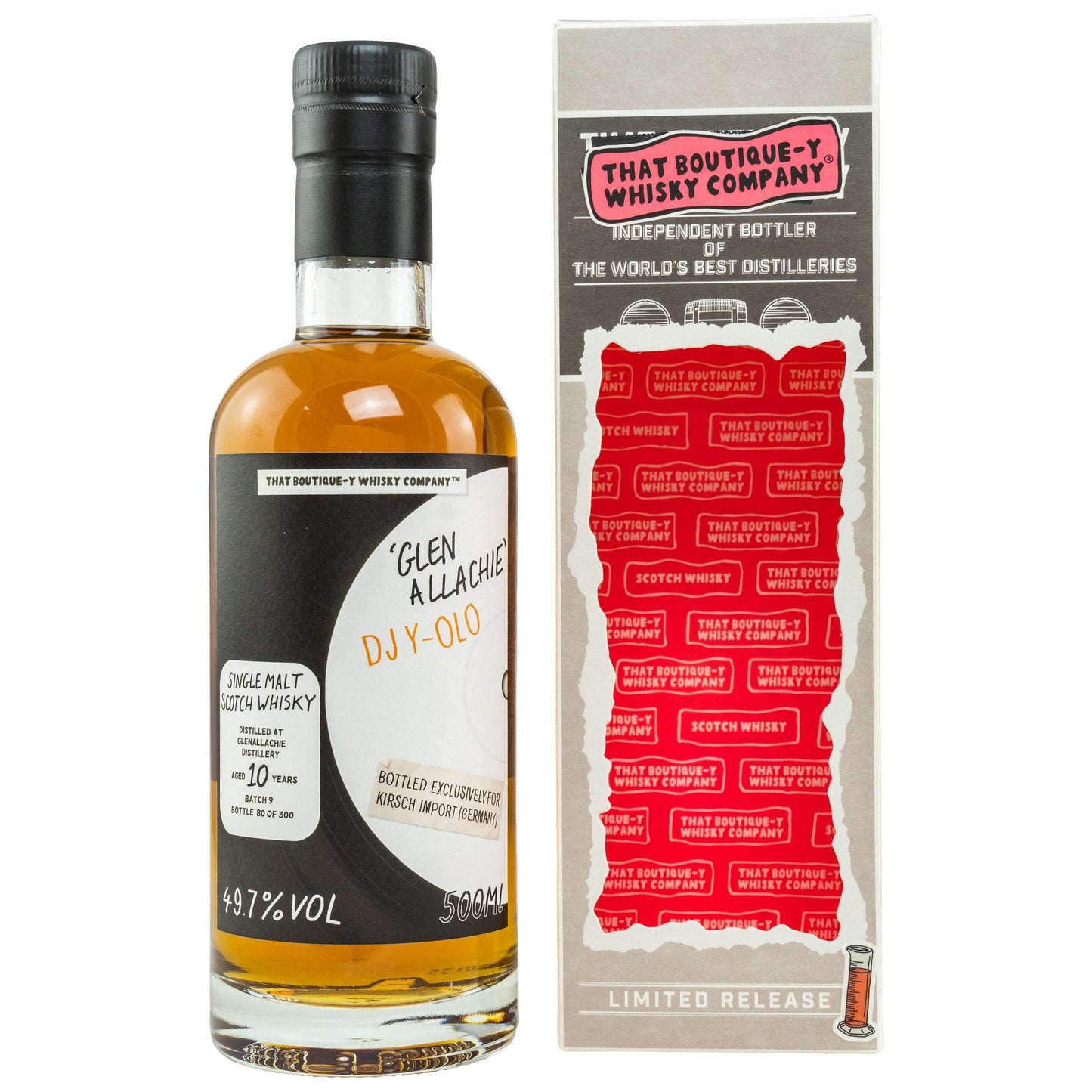 GlenAllachie | 10 Jahre | Batch 9 | Limited Release | That Boutique-y Whisky Company | 0,5l | 49,7%GET A BOTTLE