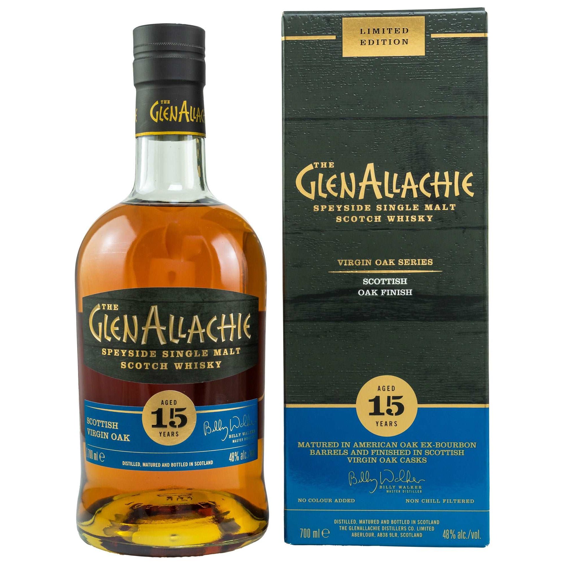 GlenAllachie | 15 Jahre | Scottish Oak Finish | Virgin Oak Series | 0,7l | 48%GET A BOTTLE