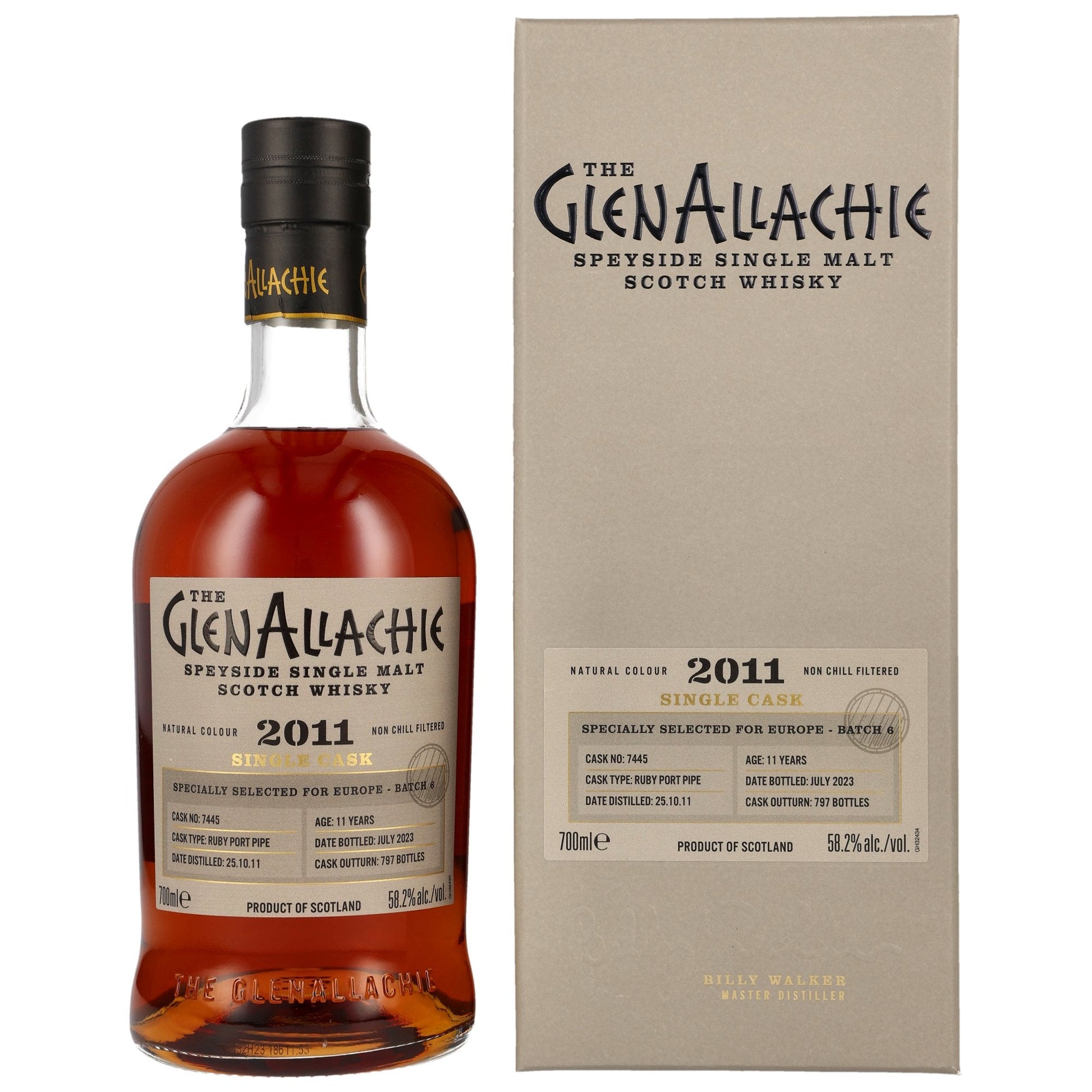 GlenAllachie | Ruby Port Pipe #7445 | 11 Jahre | 2011/2023 | 58,2%GET A BOTTLE