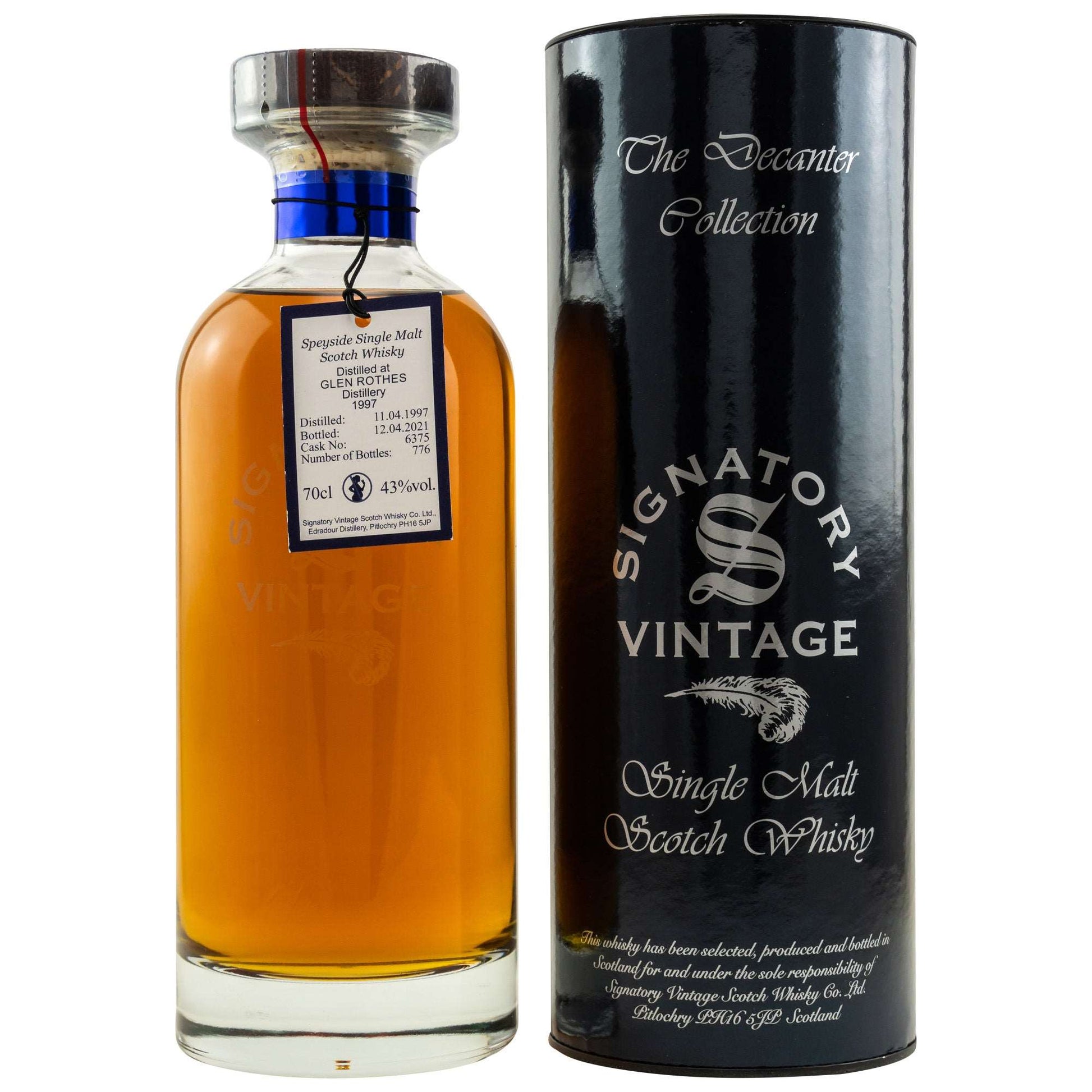 Glenrothes | 24 Jahre | 1997/2021 | Signatory Ibisco Decanter Cask #6375 | 0,7l | 43%GET A BOTTLE
