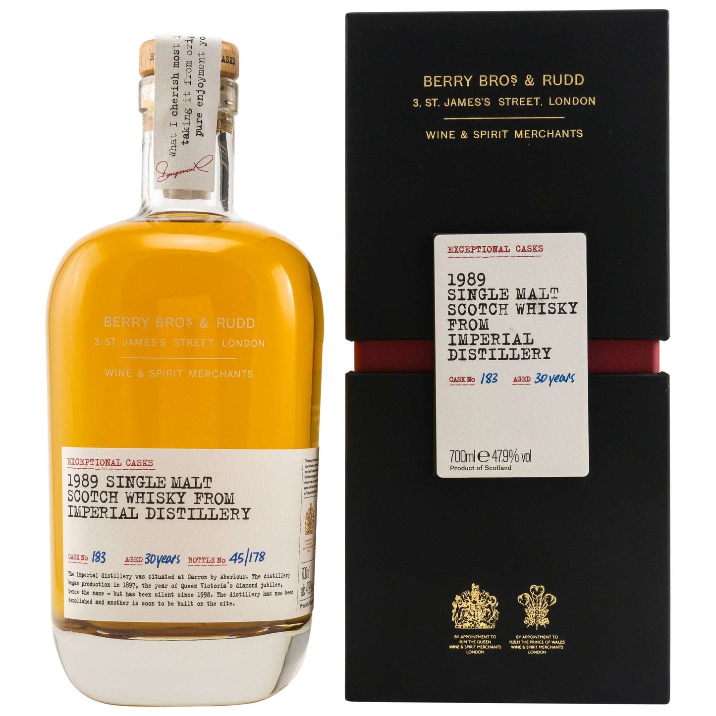 Imperial | 30 Jahre | 1989 | Exceptional Casks #183 | Berry Bros and Rudd | 0,7l | 47,9%GET A BOTTLE