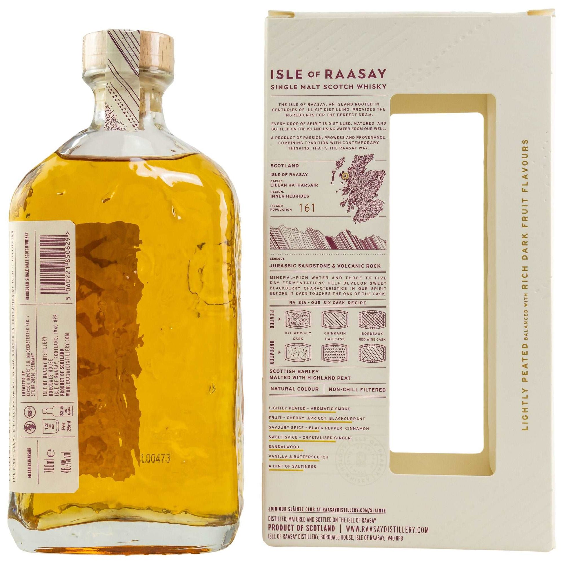 Isle of Raasay | Core Release | Batch R-02 | Herbidean Single Malt Scotch Whisky | 0,7l | 46,4%GET A BOTTLE