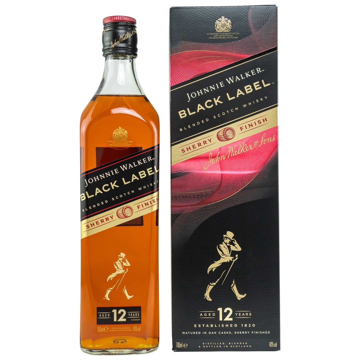 Johnnie Walker | 12 Jahre | Black Label | Sherry Finish | Blended Scotch Whisky | 0,7l | 40%GET A BOTTLE