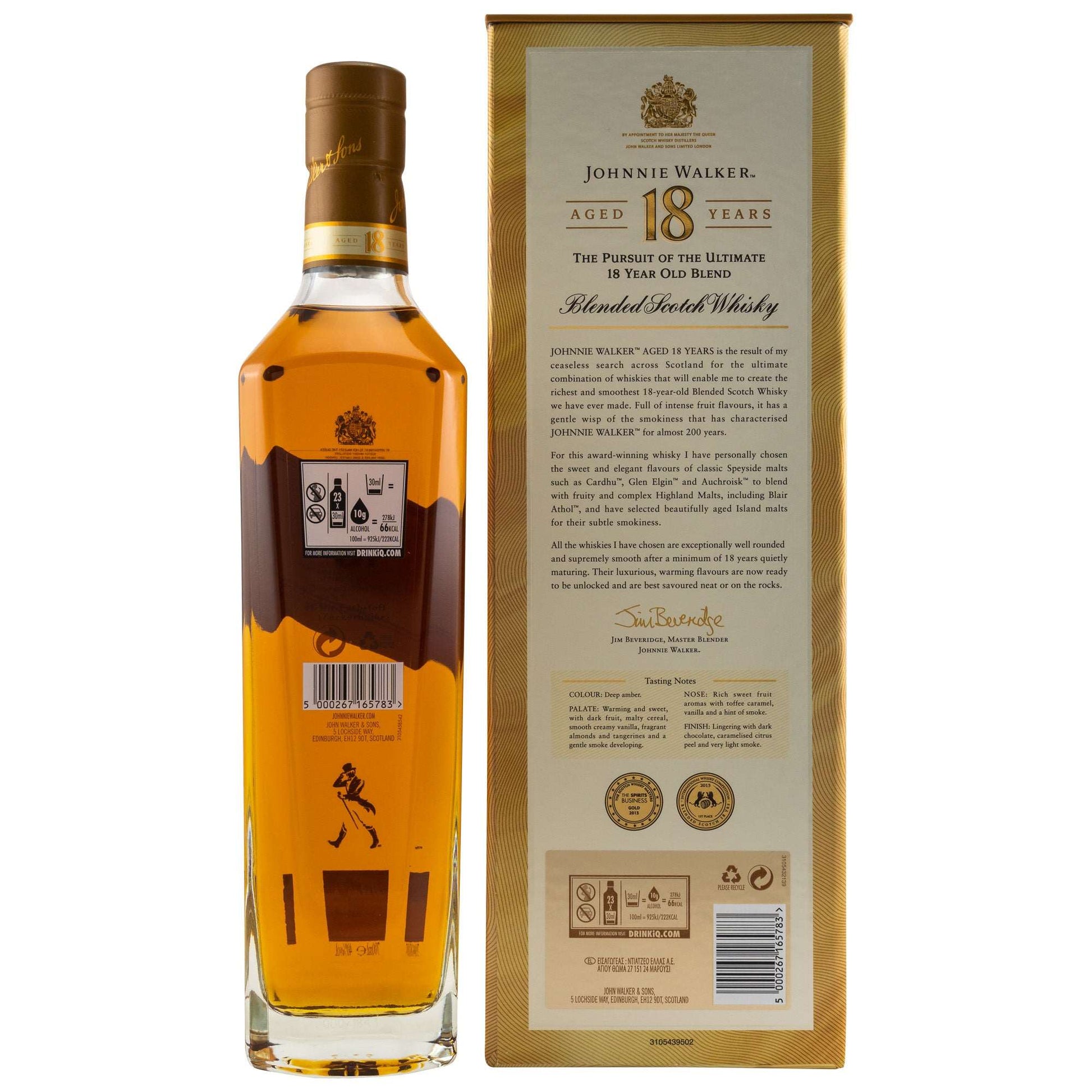 Johnnie Walker | 18 Jahre | The Ultimate | Blended Scotch Whisky | 0,7l | 40%GET A BOTTLE