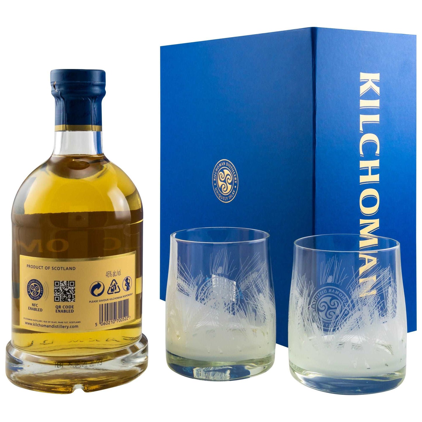 Kilchoman | Machir Bay | Geschenkset mit 2 Tumblern | Single Malt Scotch Whisky | 0,7l | 46%GET A BOTTLE