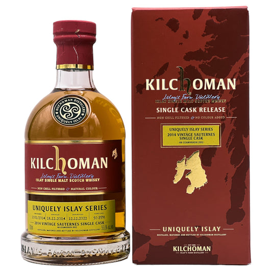 Kilchoman | Uniquely Islay | Sauternes Finish | Vintage 2014 | Cask 1001/2014 | 0,7l | 56,8%GET A BOTTLE