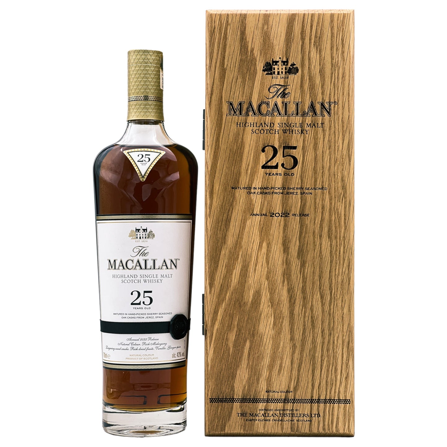 Macallan | 25 Jahre | Sherry Oak | 2022 Release | 0,7l | 43%GET A BOTTLE