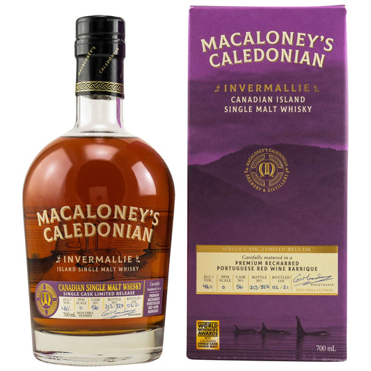 Macaloney‘s Caledonian | Invermallie Red Wine Barrique | Single Malt Canadian Whisky | 0,7l | 46%GET A BOTTLE