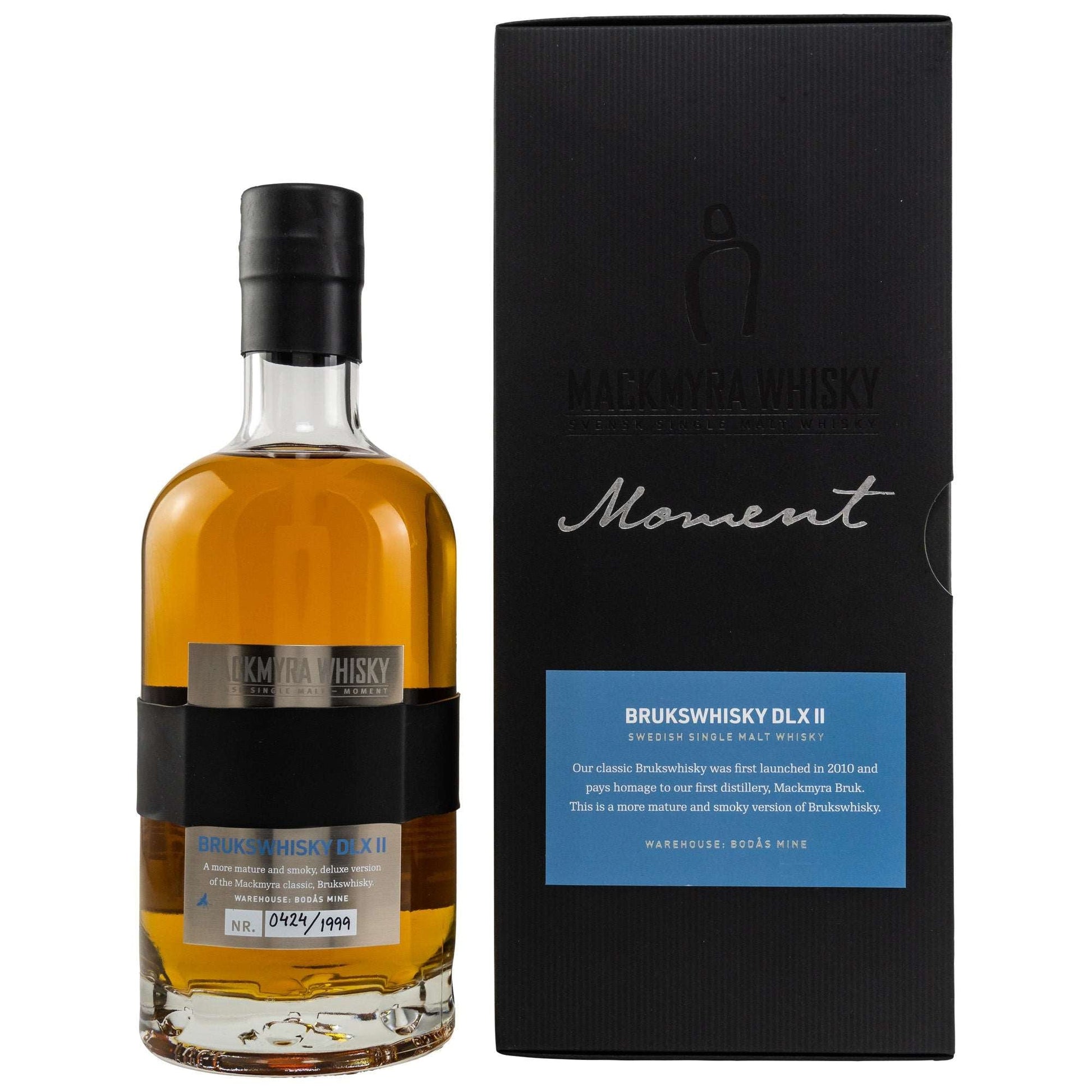 Mackmyra | Moment Brukswhisky DLX II | 9 Jahre | Single Malt Swedish Whisky | 0,7l | 44%GET A BOTTLE